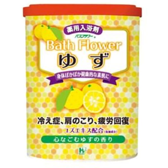 Health Lab - Bath Flower Bath Salt Yuzu - 680g