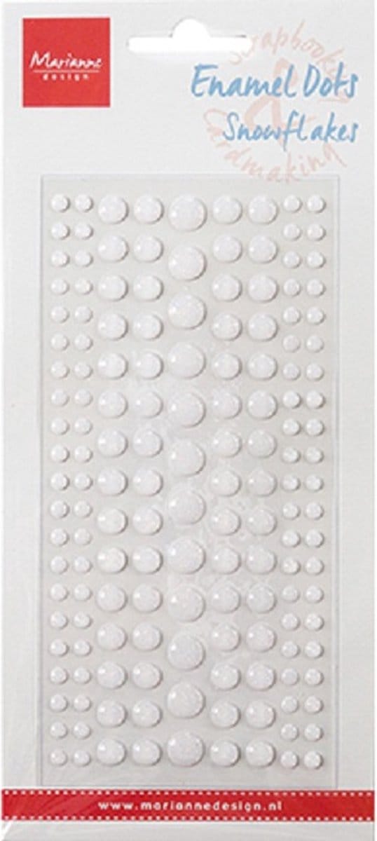 Decoration Enamel Dots - Snowflakes PL4520