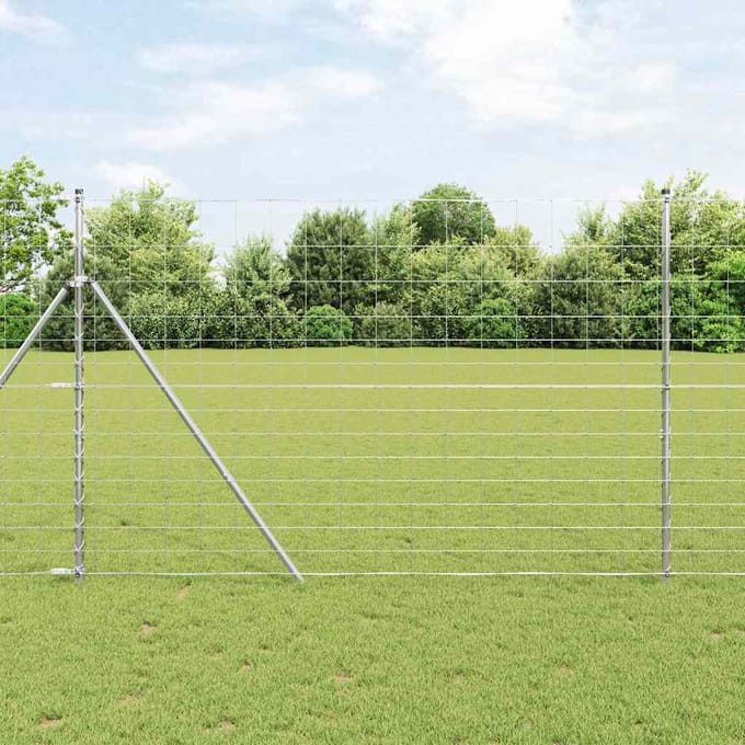 vidaXL - Grond - Fix - Gelast - Draadhek - 25 - x - 1,6 - m - Gegalvaniseerd - staal - Mesh