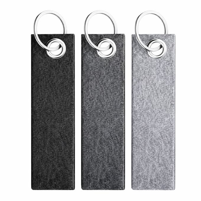 FSW-Products Vilten Sleutelhangers – Set van 3 – Grijstinten – 13 cm