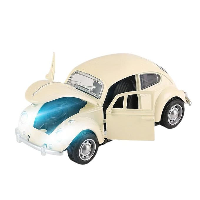 1:36 Alliage Modèle de Voiture Classique Son et Lumière Jouet pour Enfants Ornements de Voiture à Roues Poussées Modèle de Voiture à Tirer Jouet pour Garçon Moulé sous Pression Jouet Éducatif