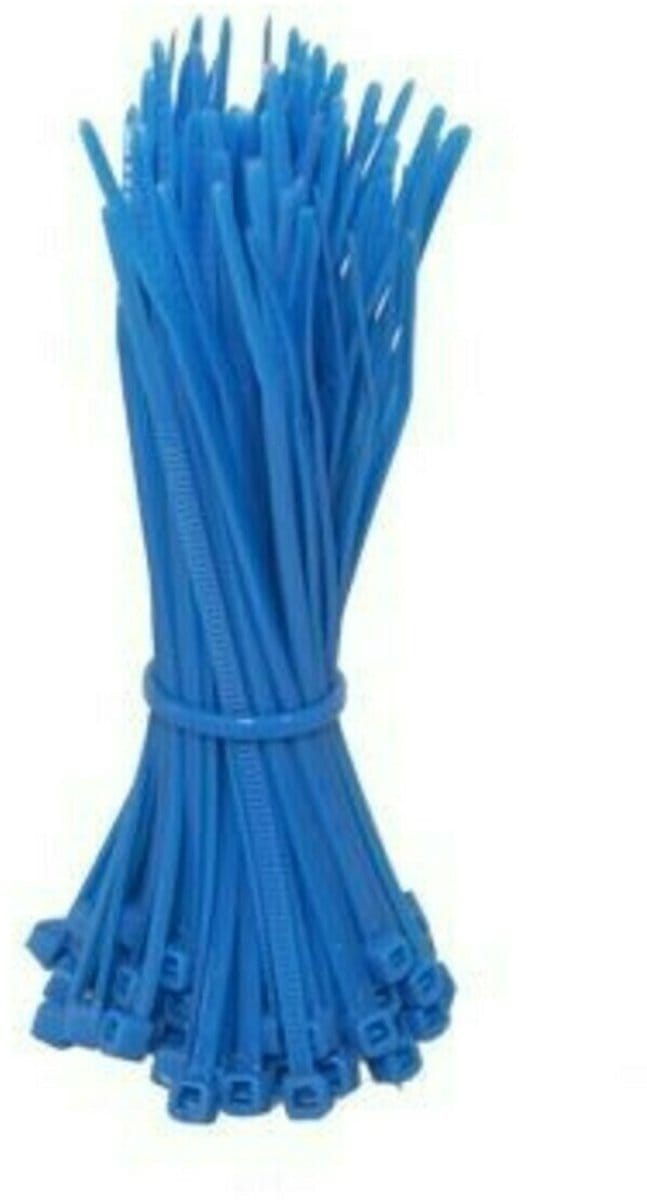 Kabelbinders 140mm blauw - 100 stuks