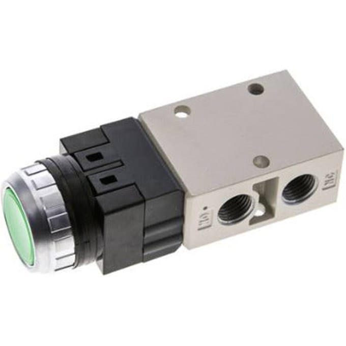3/2 G1/4'' Knopbediend Ventiel Groen 0-8bar/0-112psi YPC