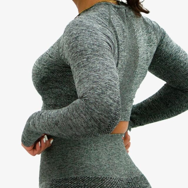 FORZA NAADLOZE CROP TOP - SHADOW GREY