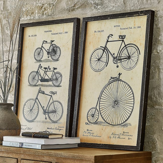 LOBERON Afbeelding set van 2 Golovine zwart/beige