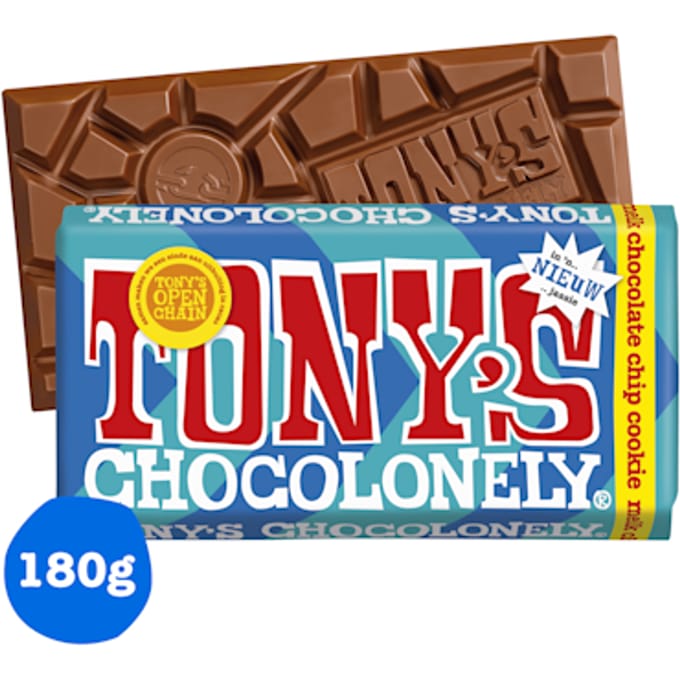 Tony's Chocolonely - Exclusive Melk Chocolate chip cookie - 180 gram