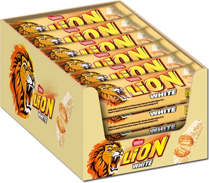 Lion - Chocoladereep White - 24 Repen