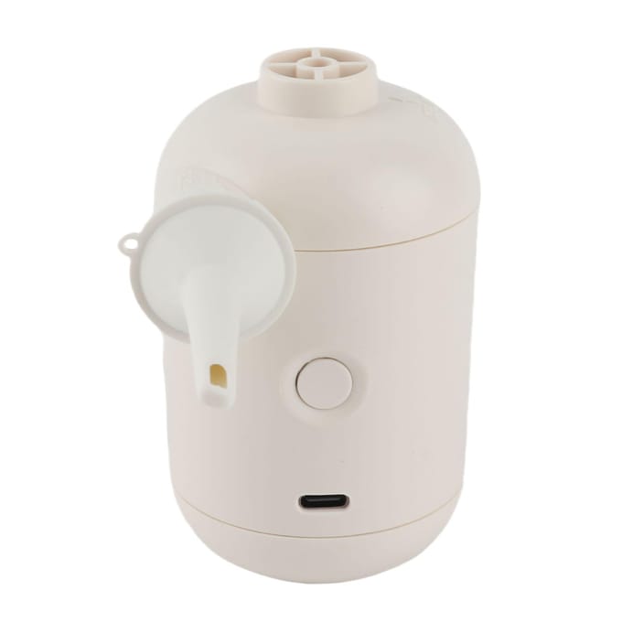 Mini Pompe Rapide Gonflage Gonflage Portable Mini Pompe à Air Électrique avec 4 Buse Pour Sacs de Rangement Bateaux Gonflables Natation white