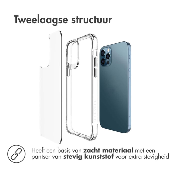 imoshion Hoesje - Geschikt voor Apple iPhone 12 Pro / 12 - Case - Transparant
