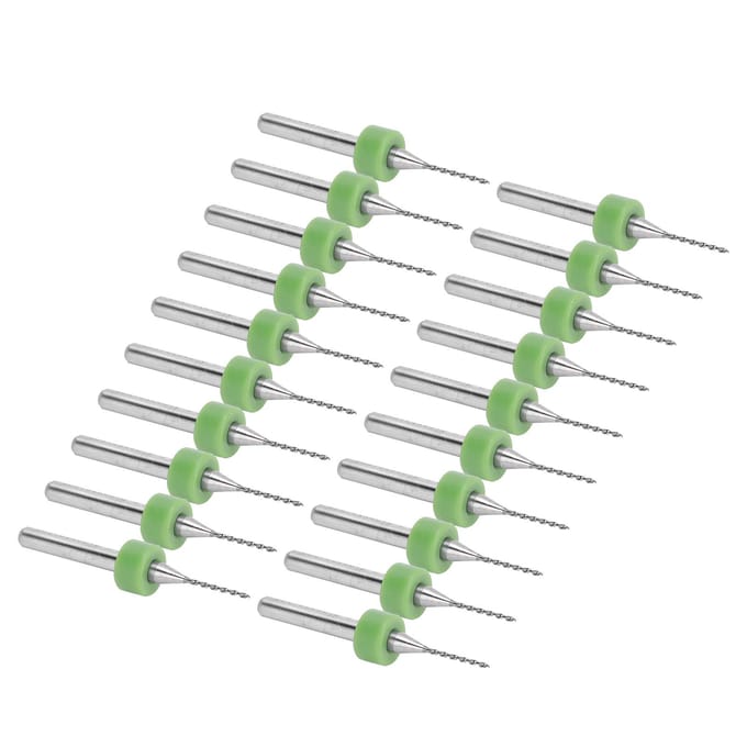 20 Stuks PCB Boor Bit Legering Wolfraamstaal Printplaat Micro Twist Verticale Pons Gereedschapsset