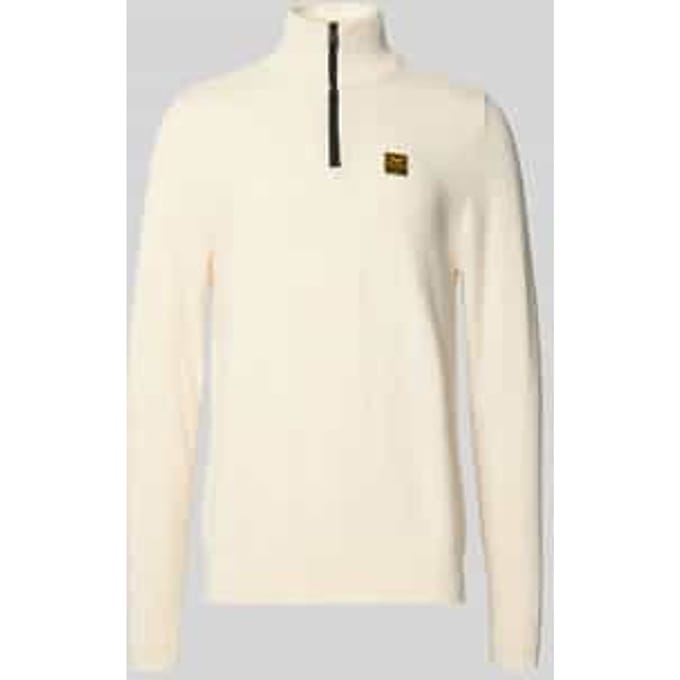 Gebreide pullover met ribboorden