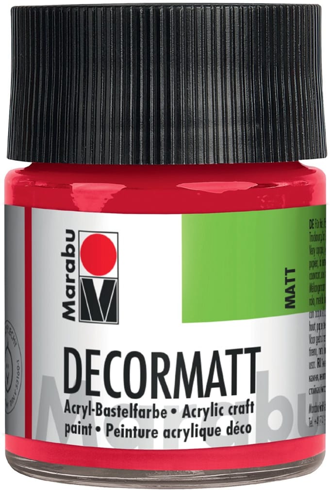 Maraboe acrylverf 'Decormatt', metallic goud, 50 ml, in glas