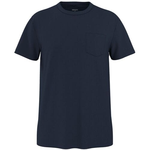 esmara Men Heren T-shirt met linnen (Marineblauw, S)