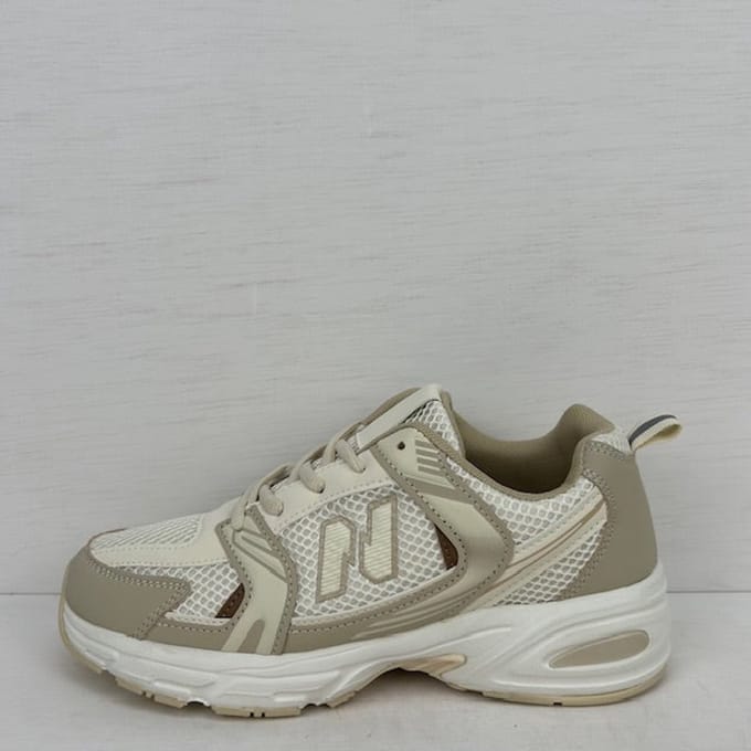 Sportieve sneakers met trendy design beige Beige / 37