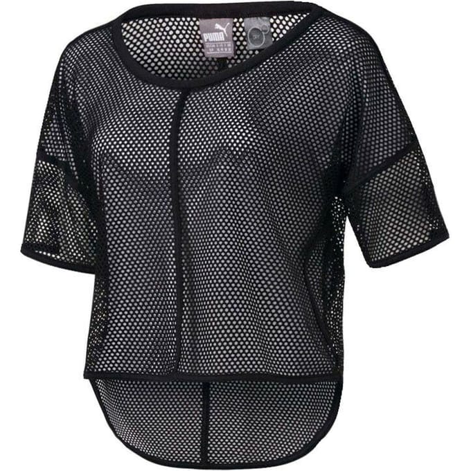 Puma Active Explosive Dames Mesh Top DryCell T-shirt Zwart 515965 01 UA89