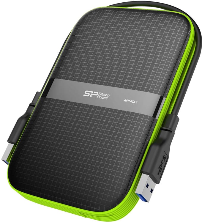 Silicon Power - Armor A60 - Portable USB 3.2 - Externe Harde Schijf - 5TB - Groen