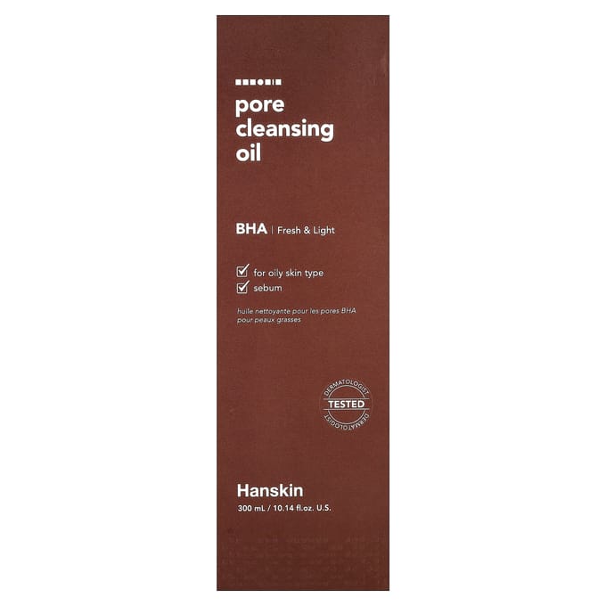 Hanskin Poriënreinigende Olie, BHA, 300ml (10,14 floz) black
