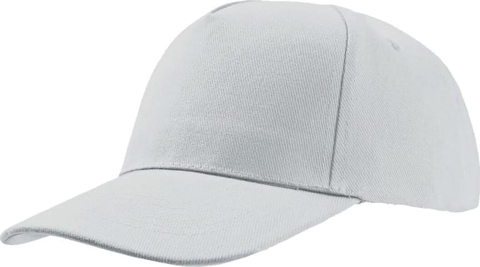 Atlantis Liberty Five Heavy Brush Cotton 5 Panel Cap (Wit)