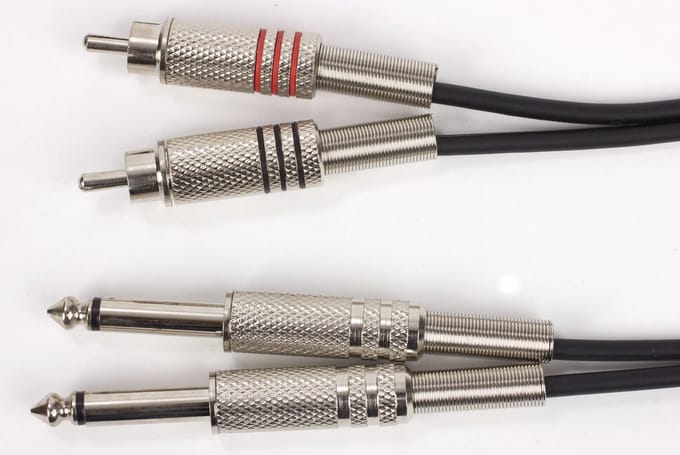 MUSIC STORE Cinch-jackkabel 3 m metaal - Audio kabel