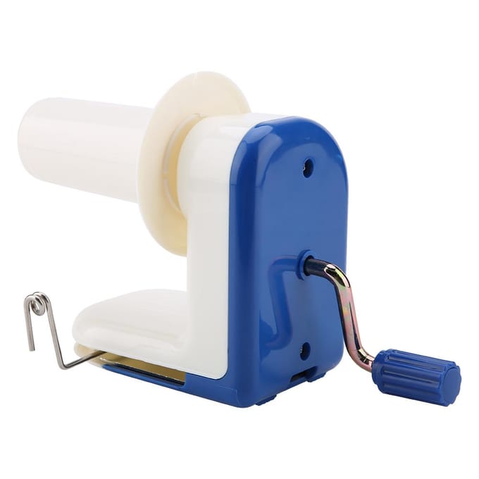 Draagbare Wolwinder Handbediend Wol Touw Vezel Bolwinder white