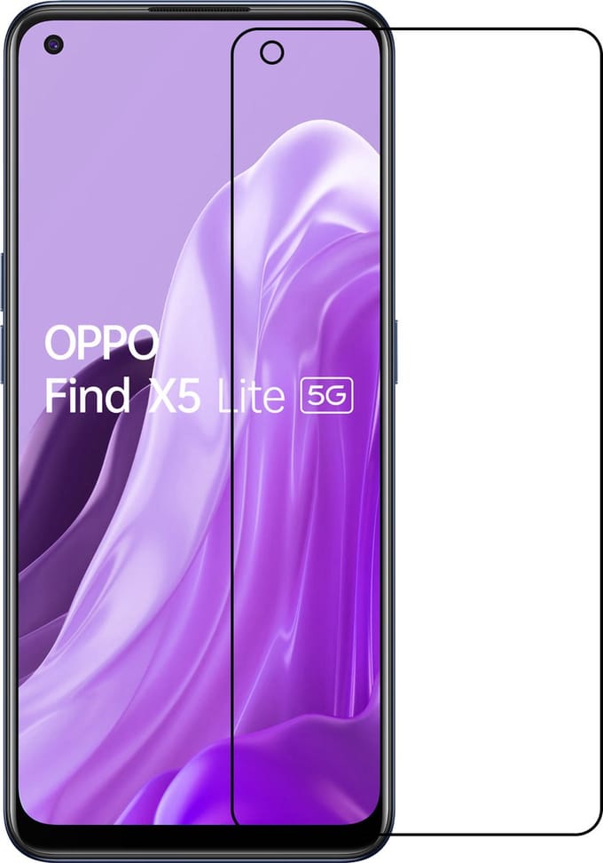 Screenprotector - Geschikt voor OPPO Find X5 Lite - Extra Sterk - Gehard Glas - Beschermglas - Tempered Glass - Screen Protector