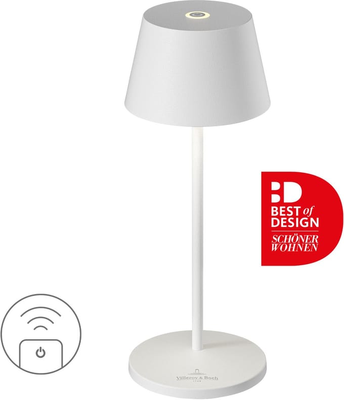 Sompex | Seoul Micro RC| Wit | oplaadbare tafellamp |