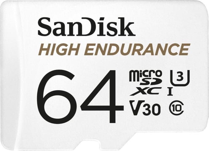 SANDISK High Endurance microSD/SD - 100MB/s - 64GB