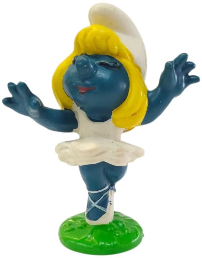 Ballerina smurfin - speelfiguurtje - smurfin dansend - schleich 5,5 cm