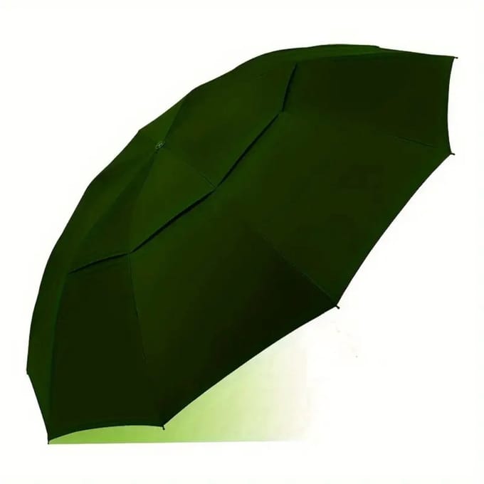 Nivard Moderne Golf Paraplu - Stormparaplu - Opvouwbaar - Windproof - Stormproef - UV Bescherming - Umbrella - Draagbaar - Groen