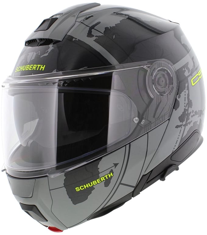 Schuberth C5 Systeemhelm Globe glans grijs zwart - Maat 55