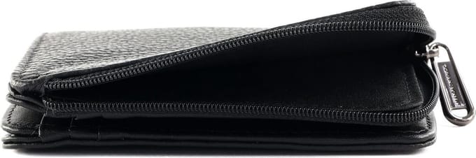 MANDARINA DUCK Leren portemonnee Mellow Wallet Nero zwart