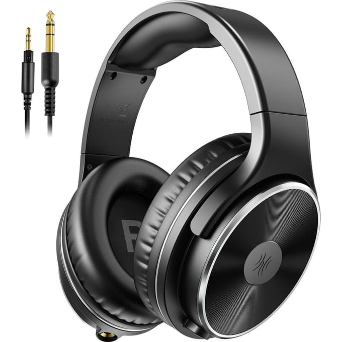 OneOdio Studio HiFi - koptelefoon met microfoon - extra lange kabel -  muziek|studio|DJ (zwart)
