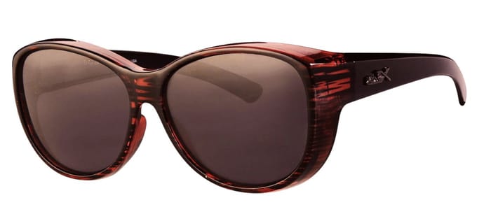 Polariserende Overzetzonnebril Ruby Red Jungle Lady Elegante Vrouwelijke Gepolariseerde Zonnebril