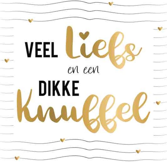 Wenskaart Daisy XL veel liefs en een dikke knuffel