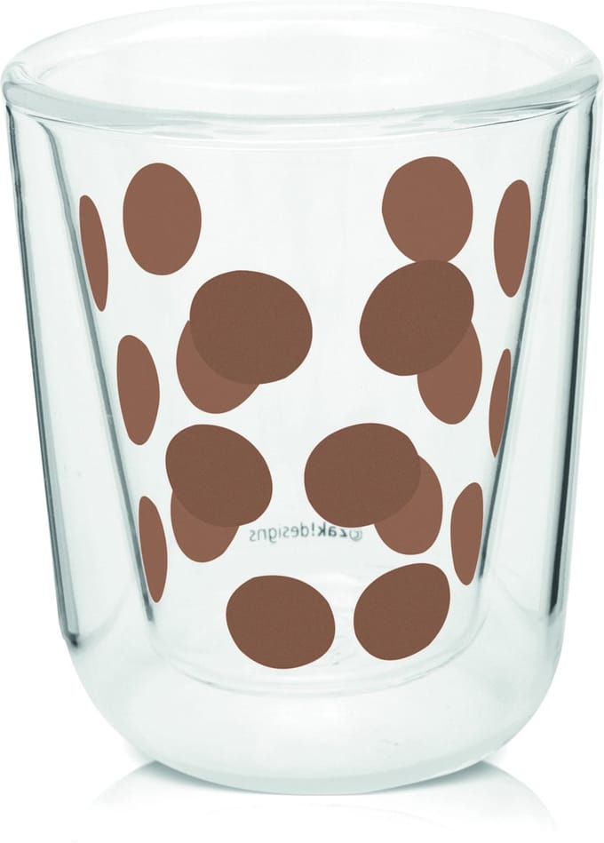 Zak!Designs Dotdot Espressobeker - Dubbelwandig - 7,5 cl - Koper