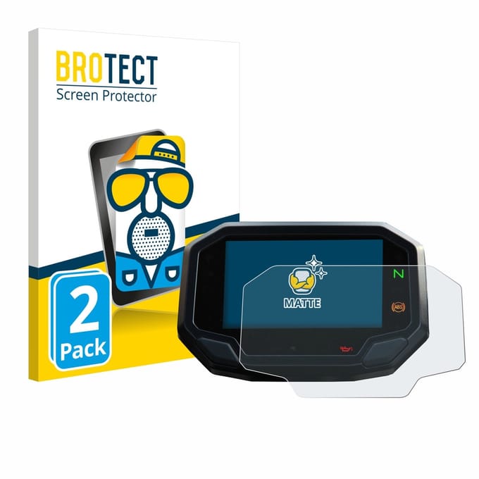 BROTECT - Screenprotector voor Kawasaki Versys 650 2022+ - Folie Beschermfolie matte 2 Stuks