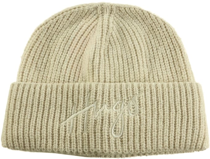 HUGO muts Socialy Hat Open White crème