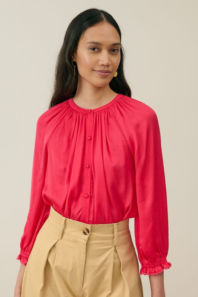 Louise Misha Shirt Alienor Raspberry Größe: 40 | Longsleeves Outlet | Damen | Rosa