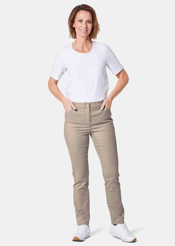 Goldner Stretchbroek Vrijetijdsbroek met gedeeltelijk elastische tailleband