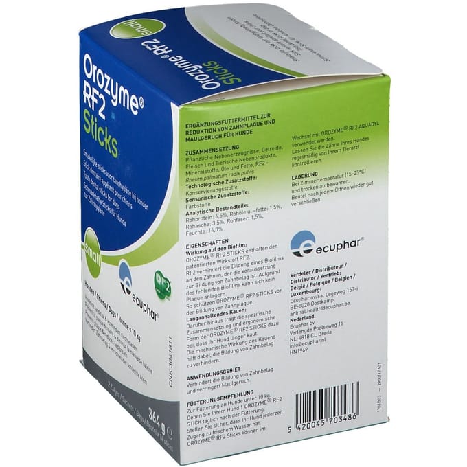 Orozyme Rf2 Sticks Small < 10 Kg 28 Stroken