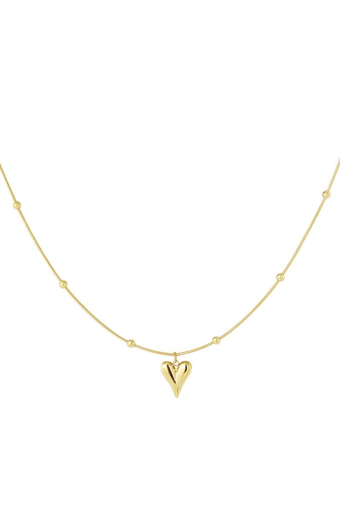 Yehwang - All for Love Ball Chain Ketting - goudkleurig