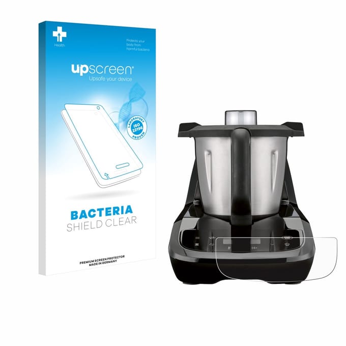 upscreen - Screenprotector voor SilverCrest Monsieur Cuisine compact - Folie Beschermfolie transparant antibacterieel