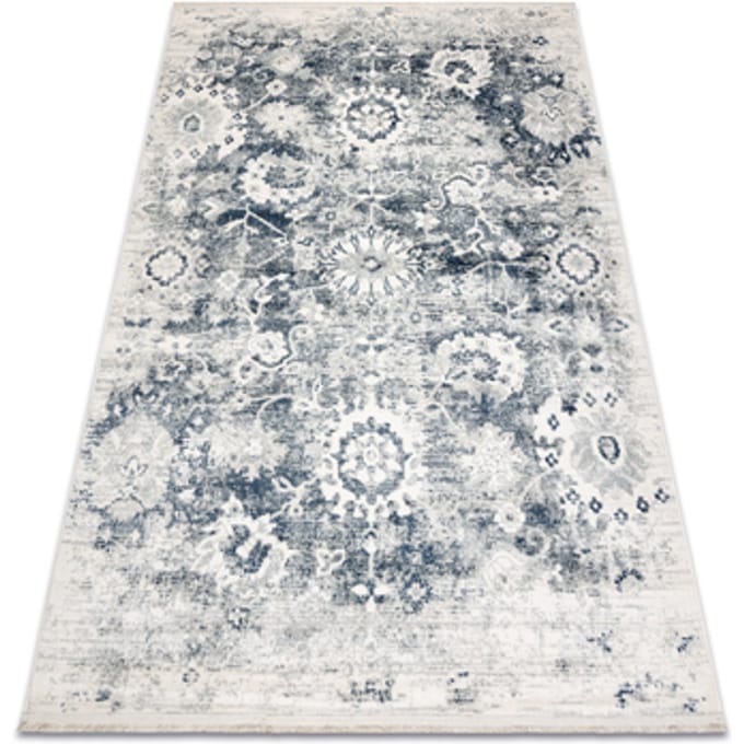 Kleden Rugsx DISTIN 0822A marineblauw / blauw / wit 80x150 cm
