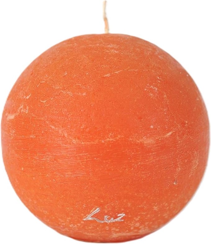 Rasteli Luz Your Kaars-Bolkaars Oranje-Rood D 10 cm