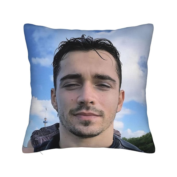 Housse de coussin décorative C-Charles Leclerc Merch Maison Housse de coussin d'appoint Style carré Multi-taille 50x50cm
