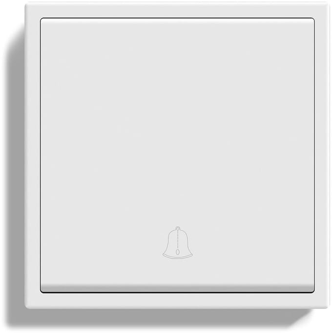 Drukknop Deurschakelaar - Belknop Schakelaar - Deur Openen - Groot Drukvlak - 80 x 80 mm - Wit