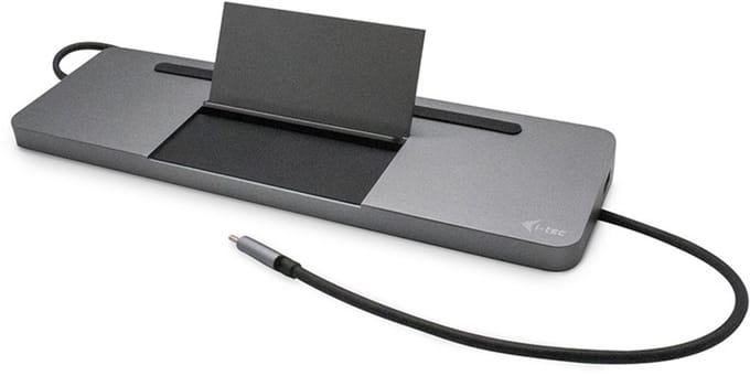 I-Tec USB-C Metaal Ergonomic 4K 3x Display Docking station + Stroom Delivery