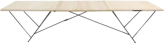 BEHANGTAFEL 3MTR HOUT STAND.