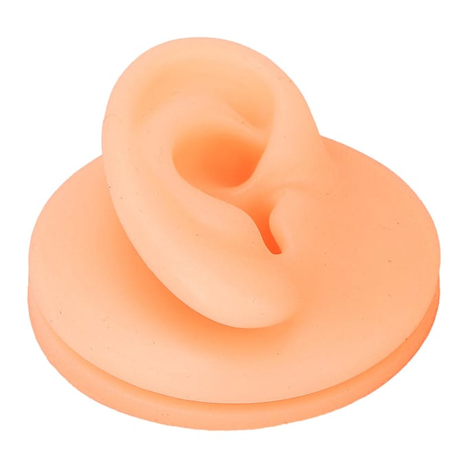 Siliconen Oor Acupunctuur Oefenmodel Herbruikbaar Simulatie Oor Display Model Vals Oor ModelRechts Right Ear orange