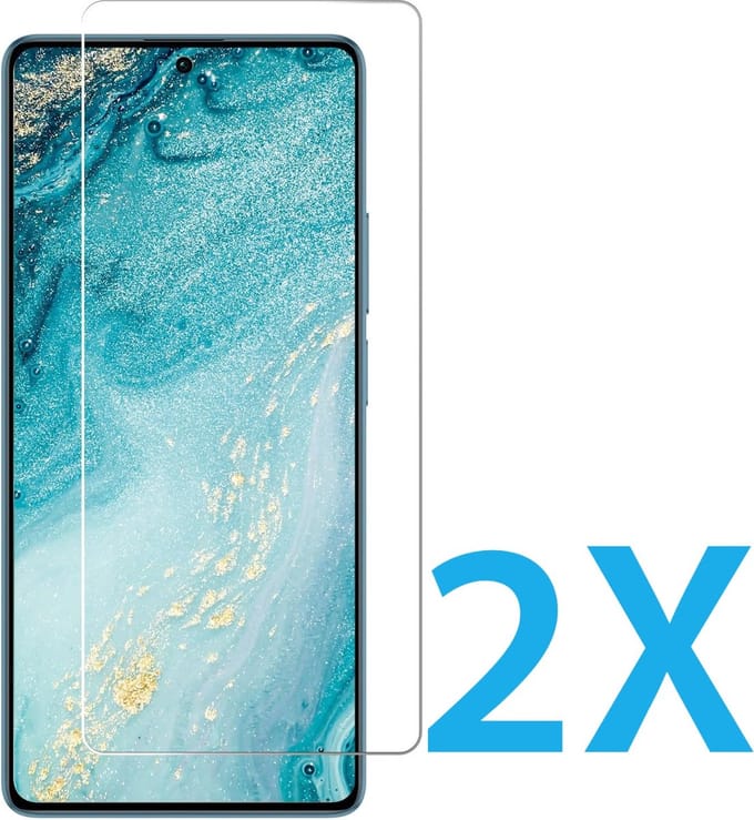 Glasplaatje Geschikt voor: Xiaomi Redmi Note 13 Pro 5G - 2x Screenprotector - screen protector - glas - bescherm - beschermglas